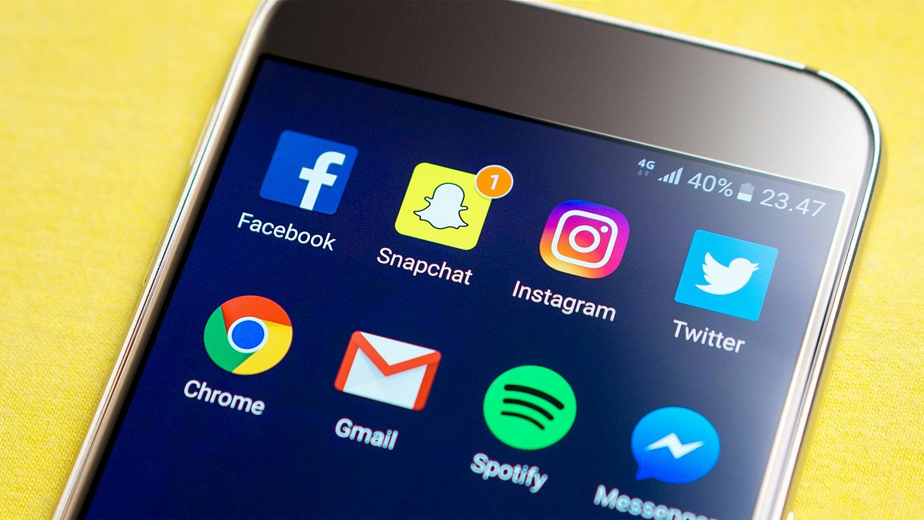Sociale media smartphone
