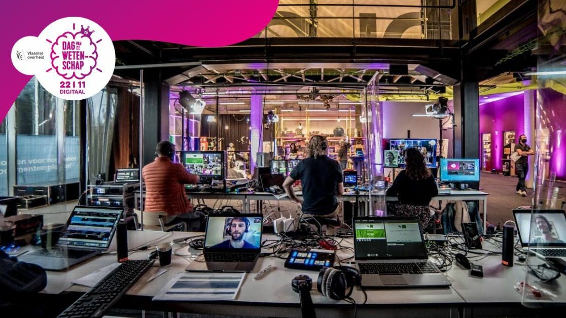 Dag van de Wetenschap opnamestudio